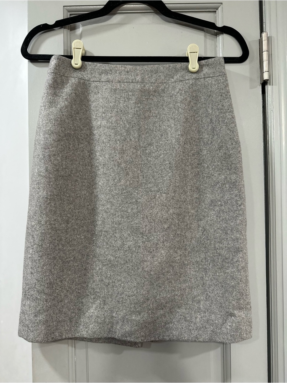 J. Crew Light Gray Wool Pencil Skirt
